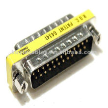 25 Pin DB25 Male to Male Mini Gender Changer Coupler Extender